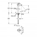 Змішувач на стільницю для раковини XL-розміру Grohe BauLoop New (23764001) - Фото 2